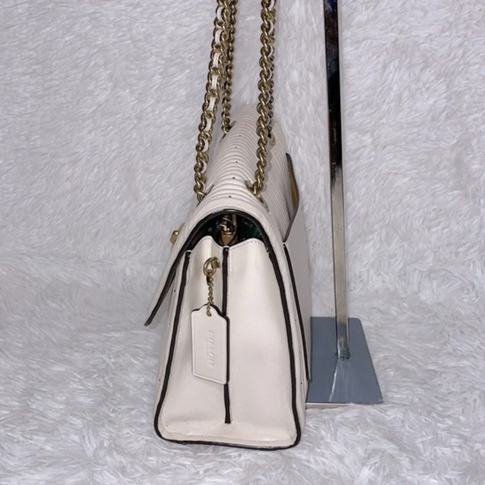 Coach Parker Chain Crossbody Bag Shoulder Purse with Quilting & Rivets i… - Picture 7 of 16